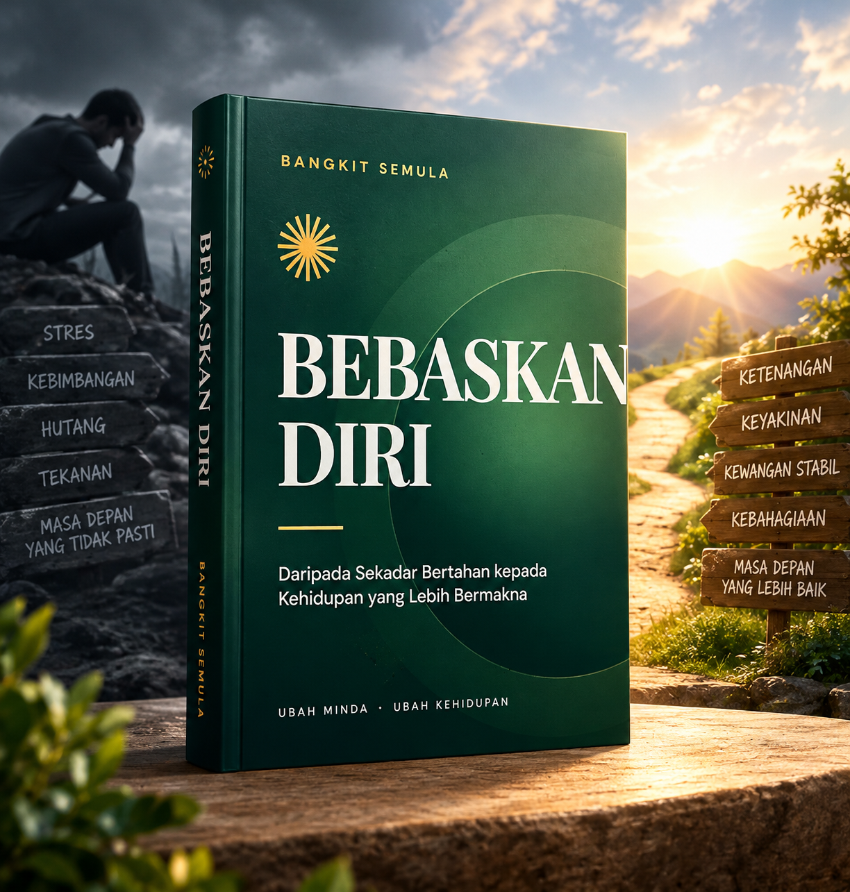 Bebaskan Diri: buku tiga dimensi dengan perjalanan daripada tekanan kepada harapan dan kehidupan yang lebih bermakna